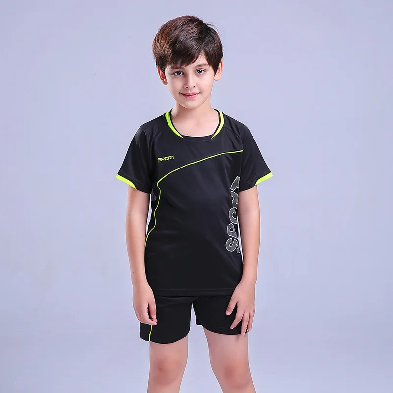 

Kids Football Kits Sports Suit Boy's Jerseys Team Uniforms Soccer Training Sets Running Clothes Suits for Children Twins