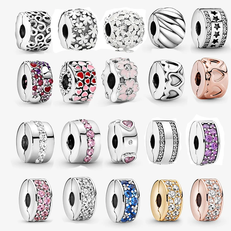 925 Sterling Silver Charm Stopper 925 Clip Stopper Charm Pandora