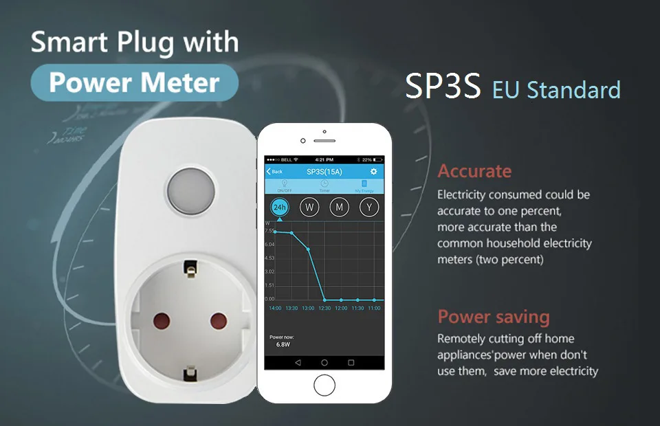 Broadlink SP3S ЕС таймер plugengy монитор ЕС розетка outletsmart домашняя Автоматизация приложение управление работа с Alexa Echo Google Home