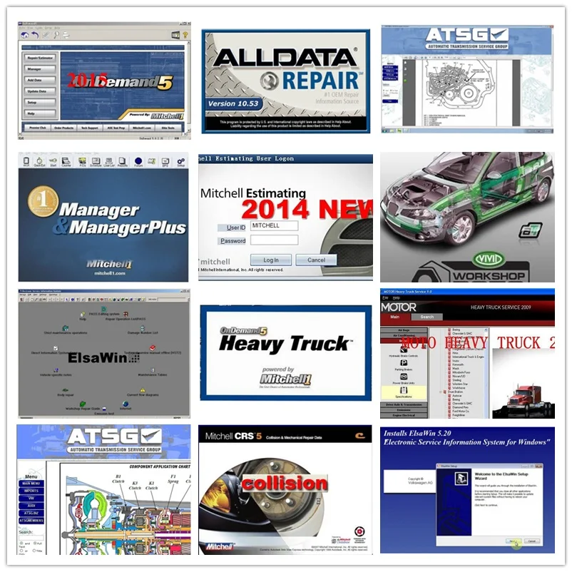 

New 26 Alldata software V10.53 auto repair mitchell ondemand 2015 vivid workshop automotive programs car diagnostic software
