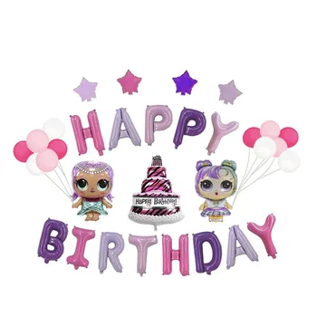 

original LOL surprise dolls party themes Balloons decoration Supplies Original lol dolls balloon set girl's celebrate toys gifts