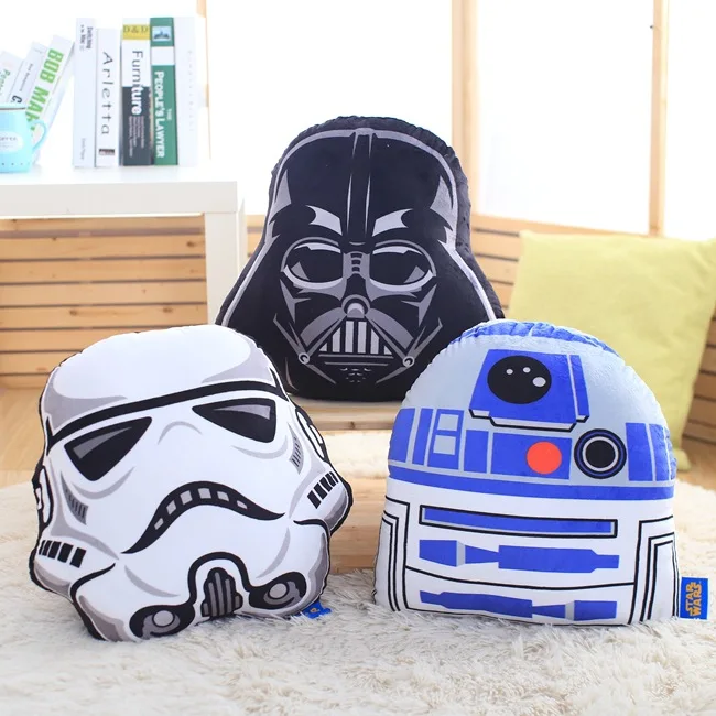 

Reserve Cool Star Wars Starwars Force Awakening White Soldiers Darth Vader R2D2 Pillow Sofa Cushion