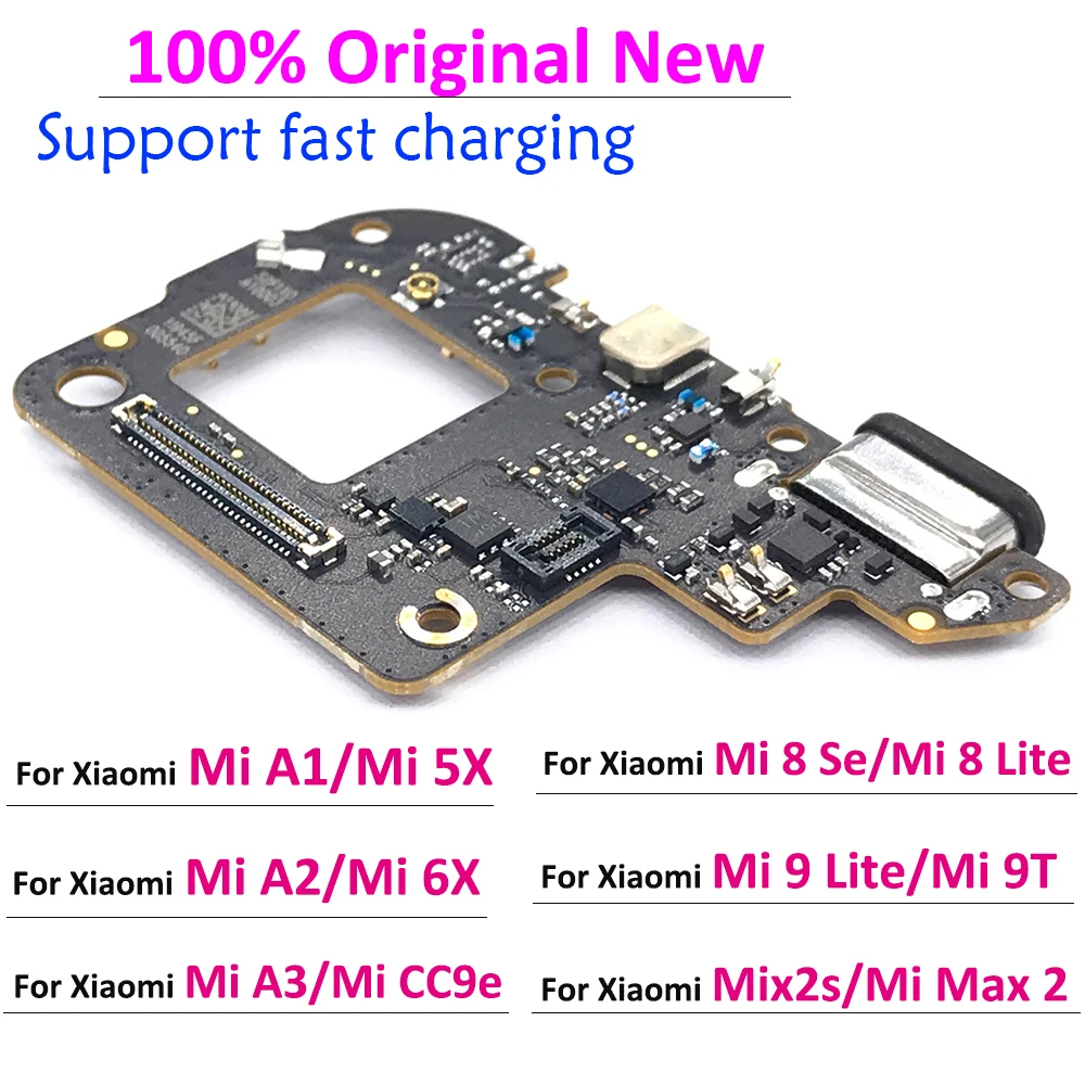 USB-разъем для зарядки Xiaomi Mi 9 8 Se Lite 9T 6 A2 6X A1 5X Max 2 MiX 2S A3 CC9e микрофон 100% оригинал |