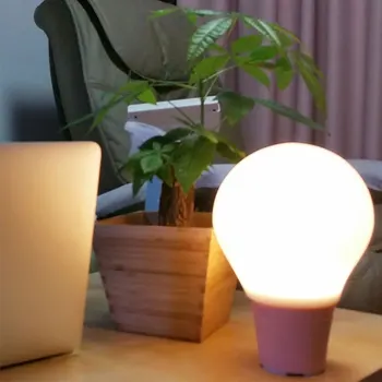 

Bulb Speaker Dimmable Night Light Bedside LED Lamp Bluetooth Wireless Loudspeaker with MIC Handsfree Music Player for Home Decor