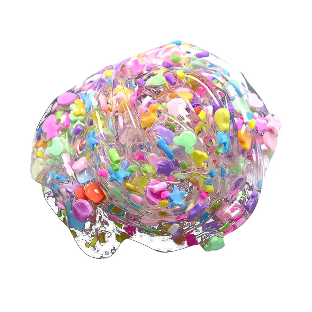 2pc Crystal Cloud slime Kids Relief Stress Toys Gift Anti-stress toy Play dough cute slime charms Polymer Clay Anti stress #B