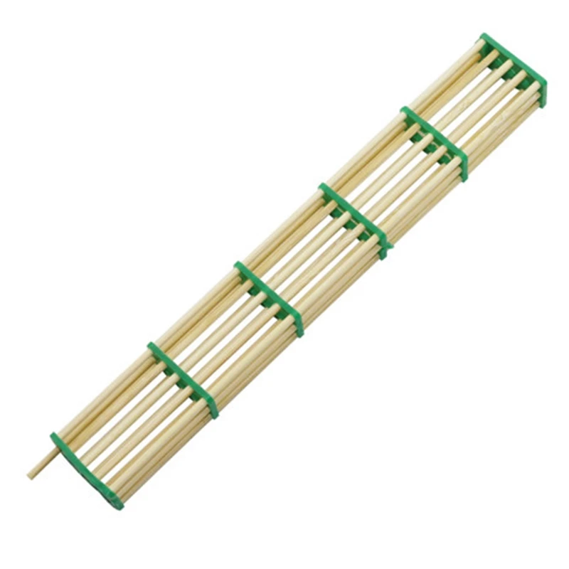 Wood Пчеловодная изоляционная транспортная клетка, Бамбуковая пчелиная улей, пчеловодная королева, пчелиная клетка, инструменты, оборудование для пчел 20 шт - Цвет: Wood