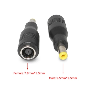 

DC Power Socket charger conversion Plug 7.9 x 5.5mm DC Female to 5.5 x 2.5mm DC Male Power Plug Tip for Lenovo Laptop Adapter