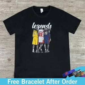 dpoy original design Big Three round neck cotton high street style casual basketball fan T-shirt 2021 new