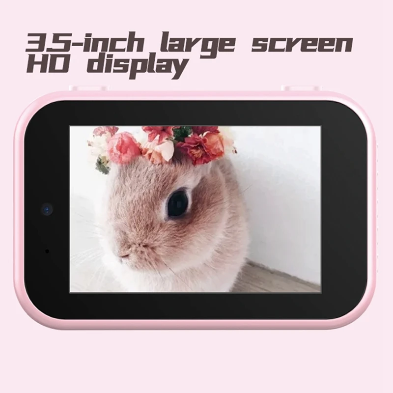 Children's CameraKids Digital Camera with 3.5Inch IPS HD Sn 1080P Video Recorder Lanyard Anti-Fall Mini Camera