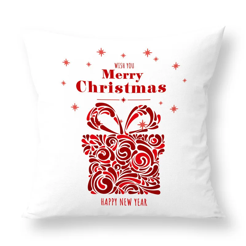 Merry Christmas Санта Клаус пружинный чехол красные разноцветные подушки домашняя Наволочка Бросок Наволочка 45x45 см - Цвет: 4