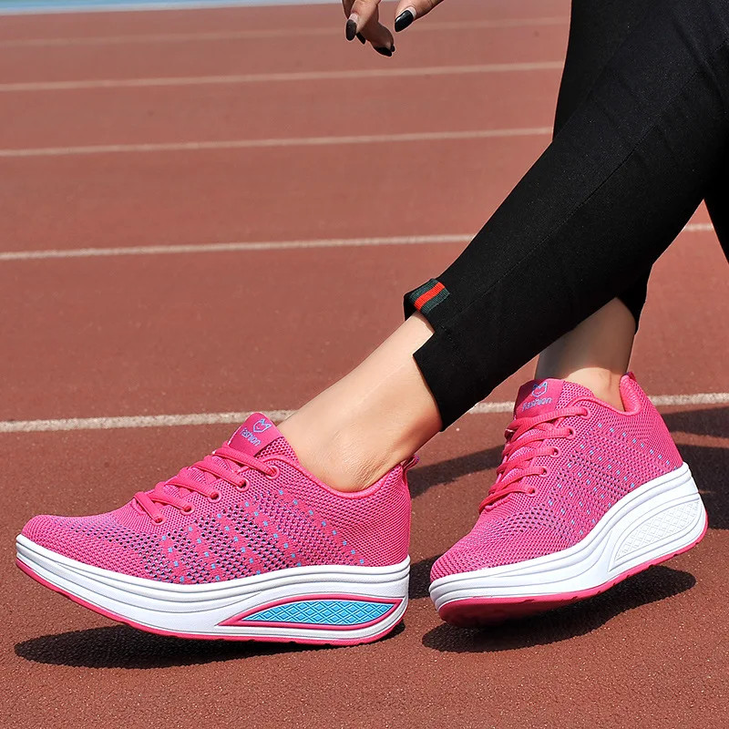 

2019 New Style Summer Mesh Shoes Women's Running Shoes Lightweight Breathable Sports Footwear Student