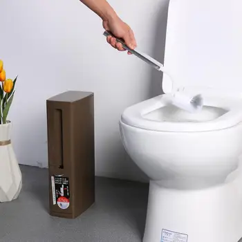 

Plastic Bathroom Trash Can with Toilet Brush Waste Dustbin Garbage Bucket Waste Bin Dustbin Trash Cans Garbage Bucket Garbage