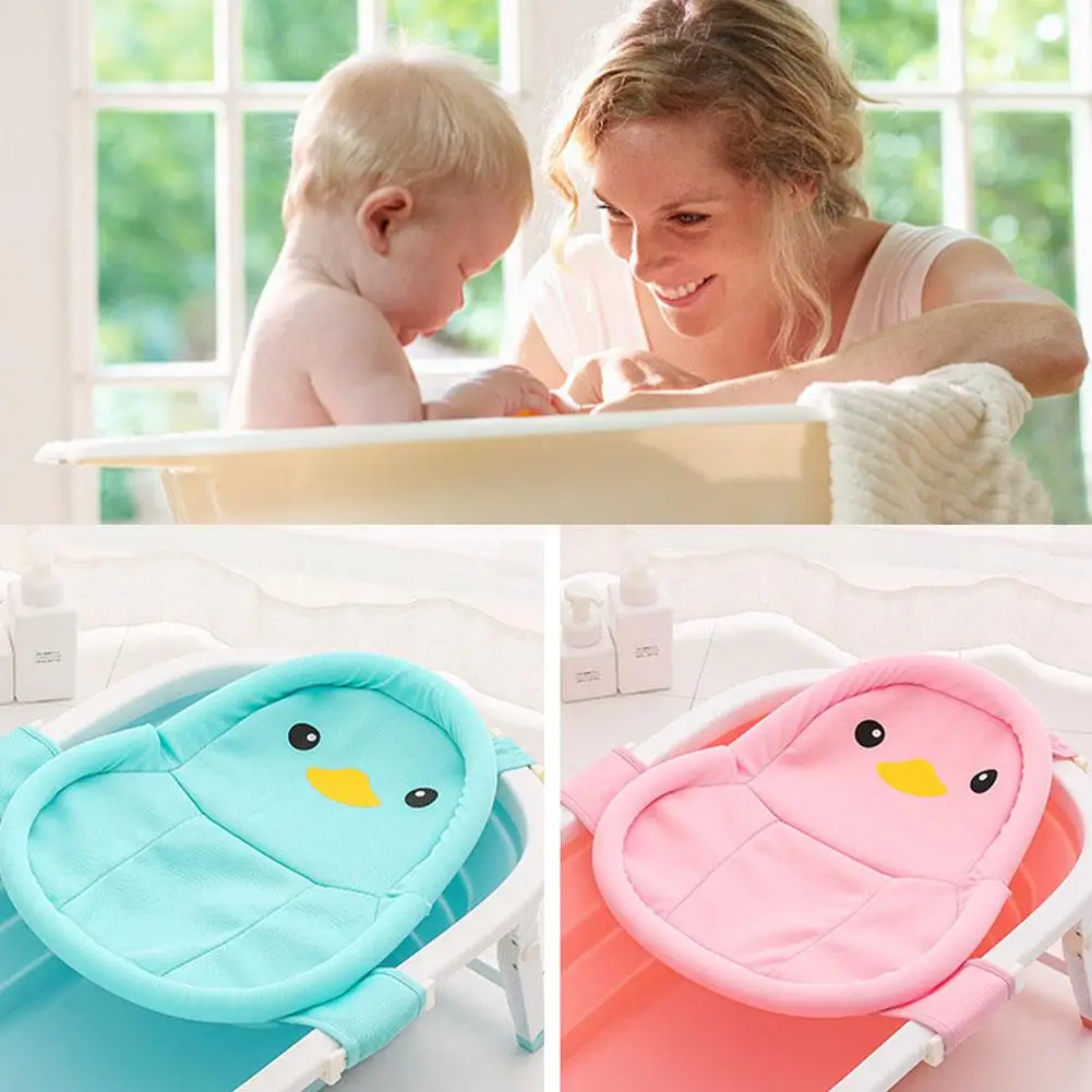 Новорожденный ребенок ванна регулируемое сиденье 3D дышащая ткань поддержка сетка быстросохнущая удобная детская ванна сетка с милым