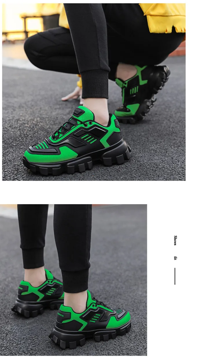 Мужские кроссовки в стиле хип-хоп; цветная Мужская обувь; легкие кроссовки Kanye на массивном каблуке; повседневная обувь для мальчиков; сетчатая износостойкая модная обувь
