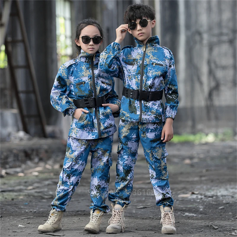 Специальная детская куртка в стиле милитари для мальчиков, костюм для костюмированной вечеринки на Хеллоуин для детей, карнавальные вечерние костюмы для девочек - Цвет: Color 2