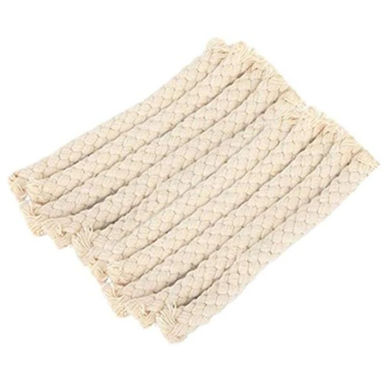

ABSS-10Cm Long Round Cotton Kerosene Oil Lamp Wicks Burner Alcohol Wick Rope Cotton Wick DIY Physical Materials 100Pcs