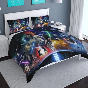 

Hot Sale 3d Star Wars Bedding Set Bed Linen Bedclothes Cotton Duvet Cover Set Pillowcase Twin Full Queen King Size Drop Shipping