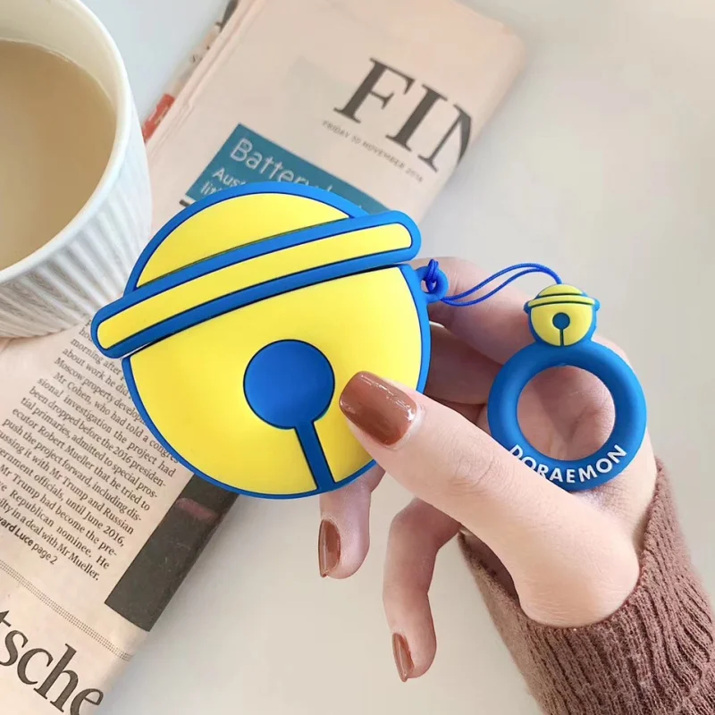 

For AirPods Case 3D Cartoon Earphone Case For Apple Airpods Kawaii Funny Protect Cover with Finger Ring Strap Accessories