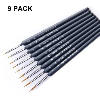 

9Pcs 10Pcs 11Pcs Hook Line Pen Watercolor Pen Soft Fur Art Oil Painting Extra Fine Wolf Hair Hand-Painted Pen Hook Line Pen
