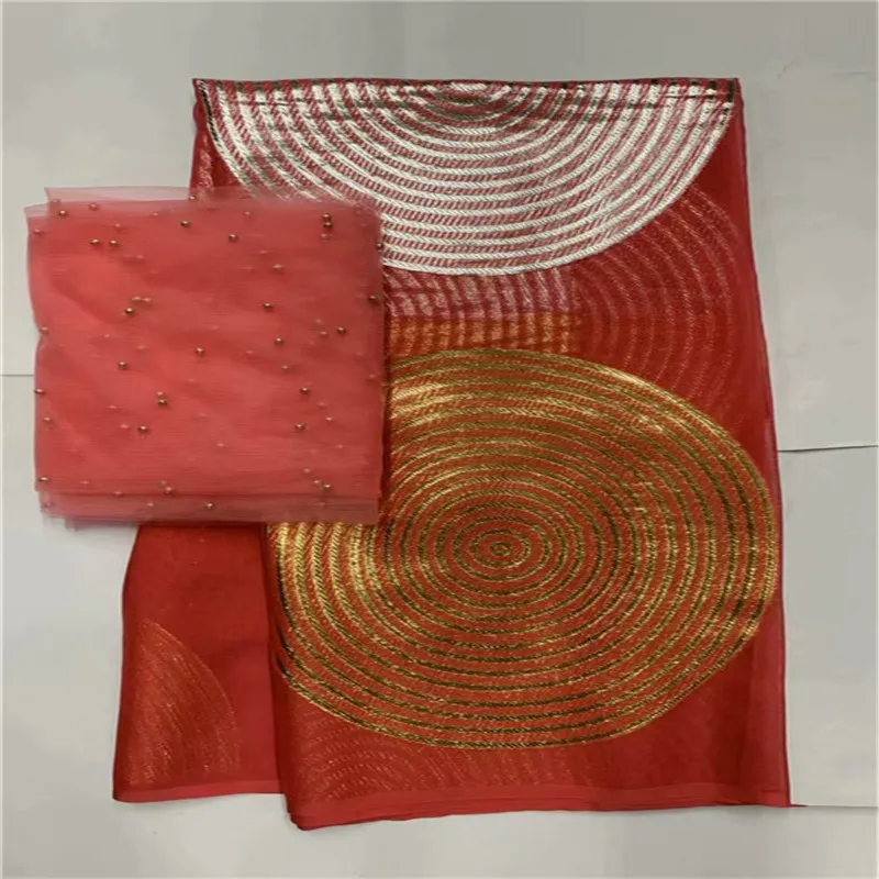 Африканская мягкая шелковая ткань для одежды, аккуратная вышивка на золотом и фиолетовом сатиновом материале со швейцарской вуалью, кружевная ткань LXE100508 - Цвет: same as picture13