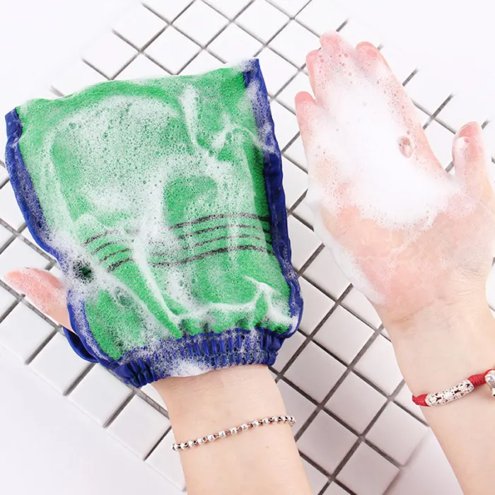4 Pcs Body Cleaning Scrub Mitt Bath Glove Dead Skin Removal Shower SPA Exfoliator-MS