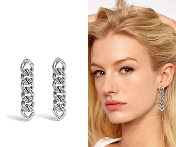 

Chain link Earrings for women gold statement earrings for women punk