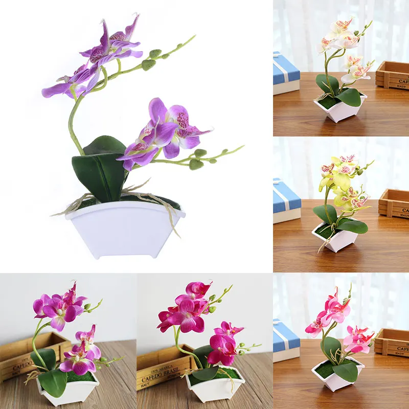 Beautiful Moth Orchid Artificial Flower Simulation Flower Decoration Garden Gift Household Fashion Plastic Handmade DIY Wedding