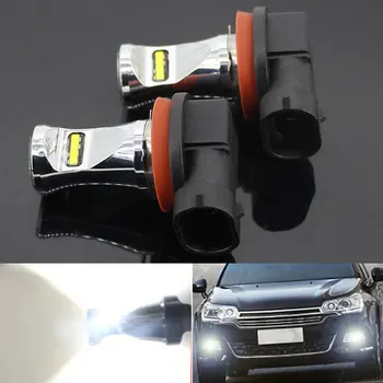 

2Pcs White H8 H9 H11 H16(JP) LED Daytime Running Lights Fog Light Bulbs DRL for Mitsubishi Lancer 2010-2014 Mitsubishi Asx