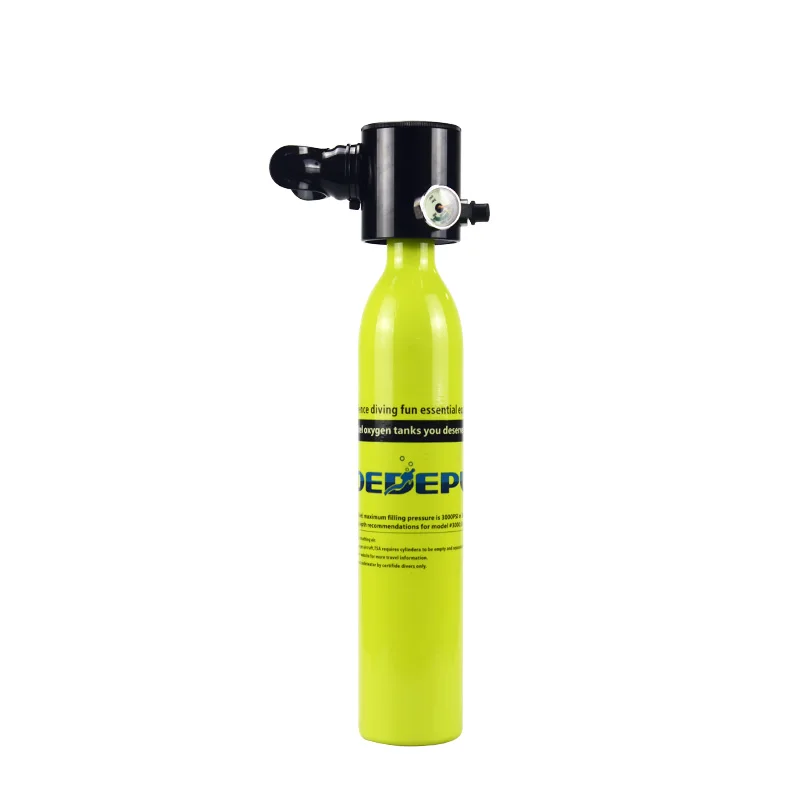 Горячая DEDEPU, 0.5L, кислородный баллон для дайвинга, воздушный резервуар для дайвинга, регулятор для дайвинга, респиратор с манометром, дыхательное оборудование для подводного плавания