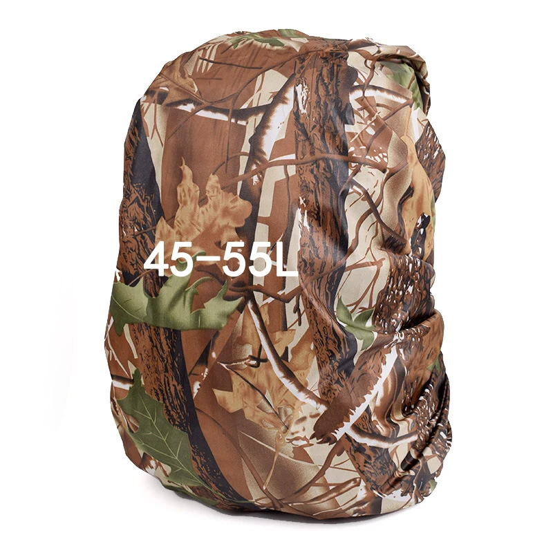 Jungle 45-55L 30-80L Камуфляжный Портативный Открытый походный нейлоновый пылезащитный Камуфляжный водонепроницаемый рюкзак-дождевик для рыбалки и охоты - Цвет: Jungle 45-55L