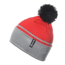 Модная теплая зимняя женская мужская вязаная Лыжная вязаная фетровая шапка вязаная Лыжная Шапка RD одноцветная шапка высокого качества кепка