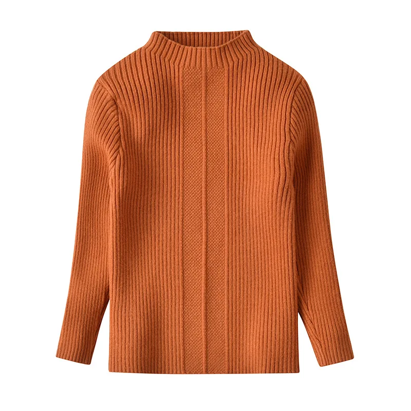 

2-13 years old girls 85cm to 155cm height autumn and winter white color warm cotton soft sweater