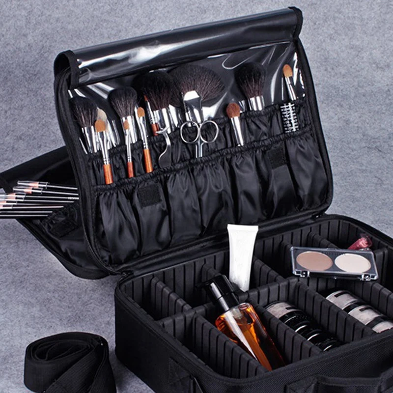 ABUI-Professional Makeup Storage Bag Large Capacity Waterproof Portable Makeup Beauty Nail Kit