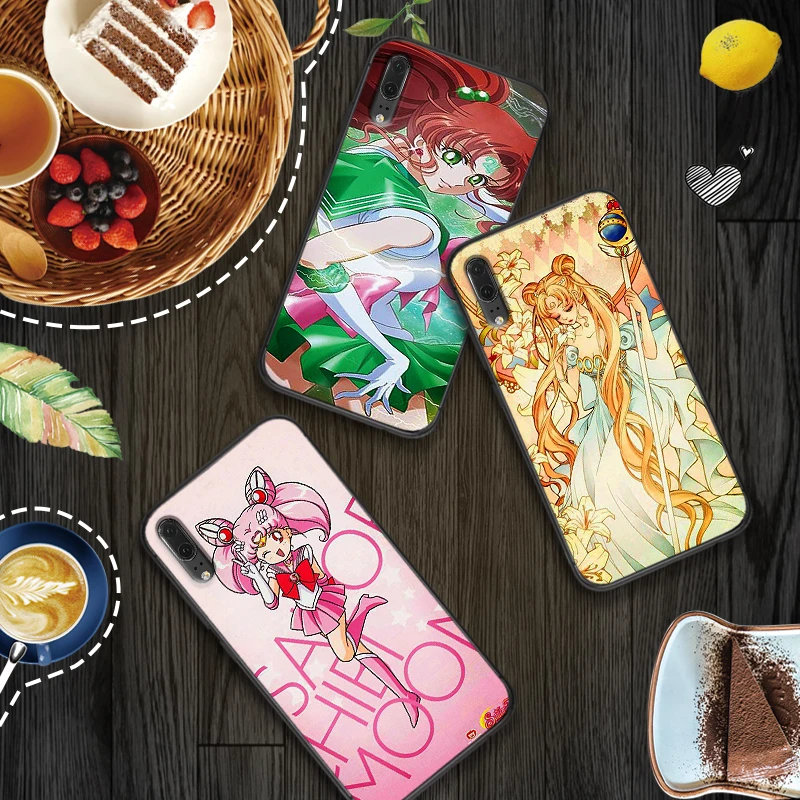 

For Huawei P8 P9 Mini P10 P20 2019 P30 LITE Sailor Moon Beautiful Girl for Huawei P Smart Z 2018 P20 Pro Soft TPU CASE