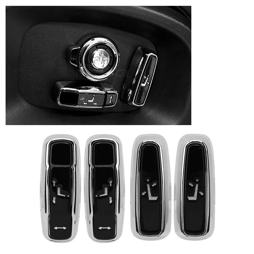 

Car Seat Adjustment Button Cover Trim 4pcs Seat Adjustment Button Cover Trim For Range Rover Sport Interior Decorative Accessory