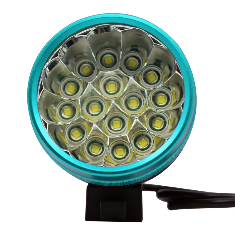 40000 люмен светодиодный налобный фонарь 16 Светодиодный s велосипедный светильник передний головной светильник для наружного катания XML-T6