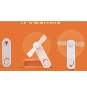 

Portable Mini Fan Handheld Fan Home Office Desk Speed Adjustable USB Rechargeable Fan Air Cooler Outdoor Travel
