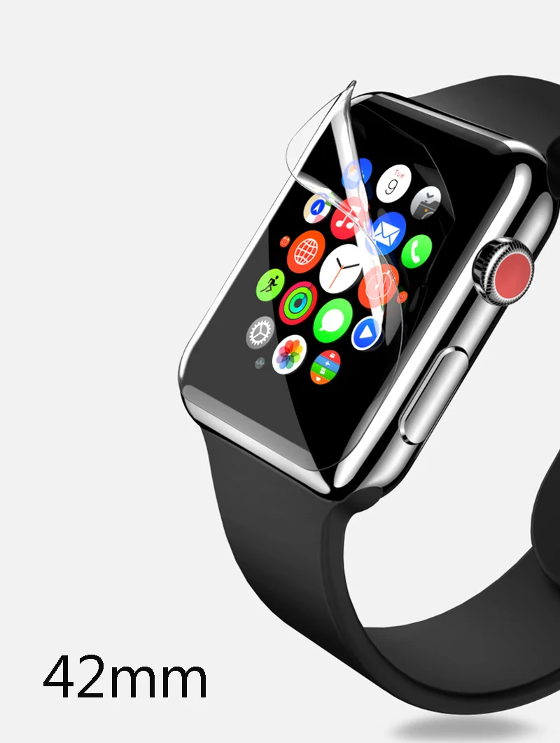 Для Apple Watch серии 4 3 2 Чехол Крышка полосы чехол размеров 44, 40, 42 мм, 38 мм, версия Экран протектор 40 мм 44 для смотрю 4 3 2 1 - Цвет: 42mm for series 321