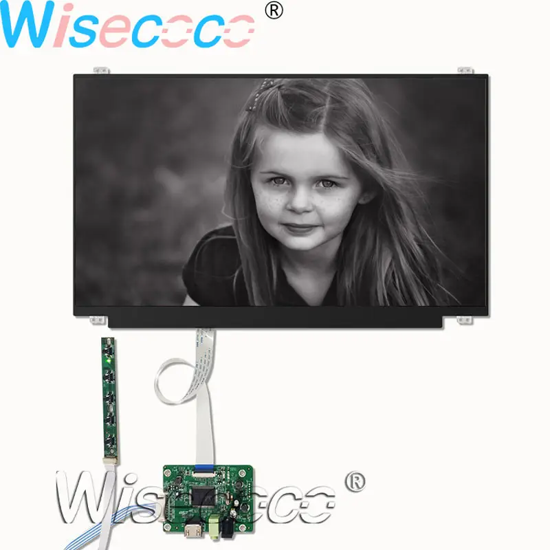 Full Kit Wisecoco 15,6 дюйма 1366 × 768 WXGA RGB матовый тонкий ЖК-дисплей+ 30Pin eDP к HDMI контроллер для наушников драйвер платы - Цвет: Full Kit