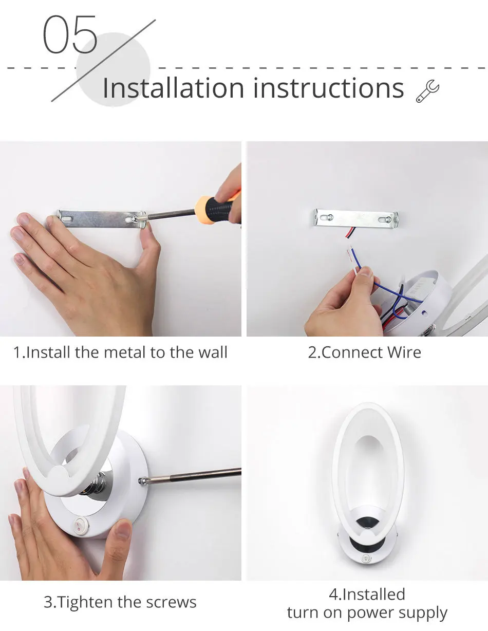 Wall Lamps Sconce With Switch Bedroom Home Modern Bathroom Indoor Lighting Wall Sconces luminaire Deco Stairs LED Wall Lights (1)