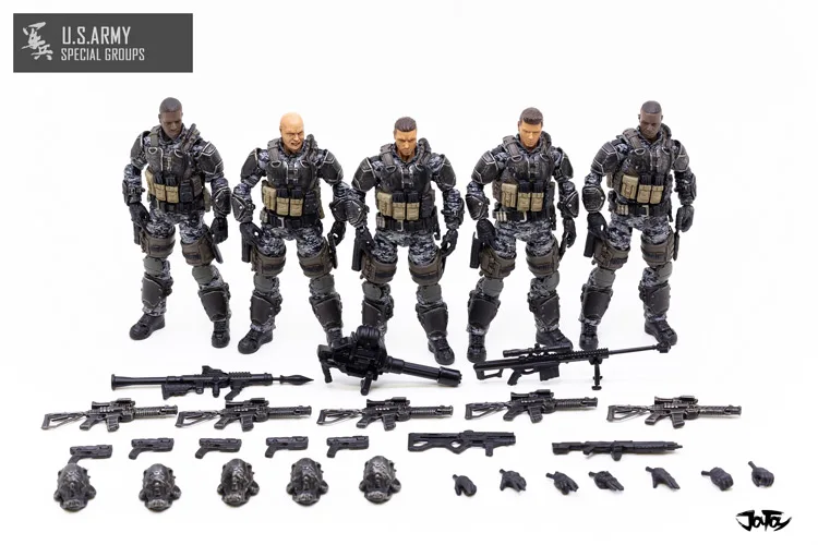 JoyToy 1/18 специальные группы ПВХ 5 фигурки 10 см сейчас - Цвет: 5 figures
