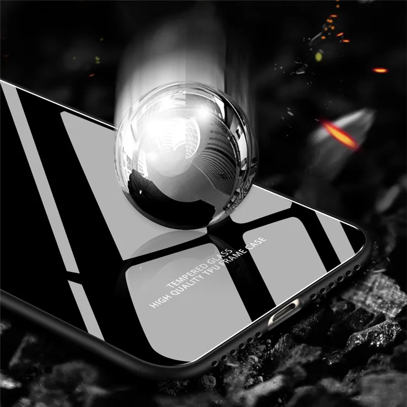 Tempered Glass Case For Xiaomi Redmi Note 7 5 6 K20 Pro 7A Luxury Tempered Glass Case Phone Cover For Xiaomi Mi 9 9 SE Coque (21)