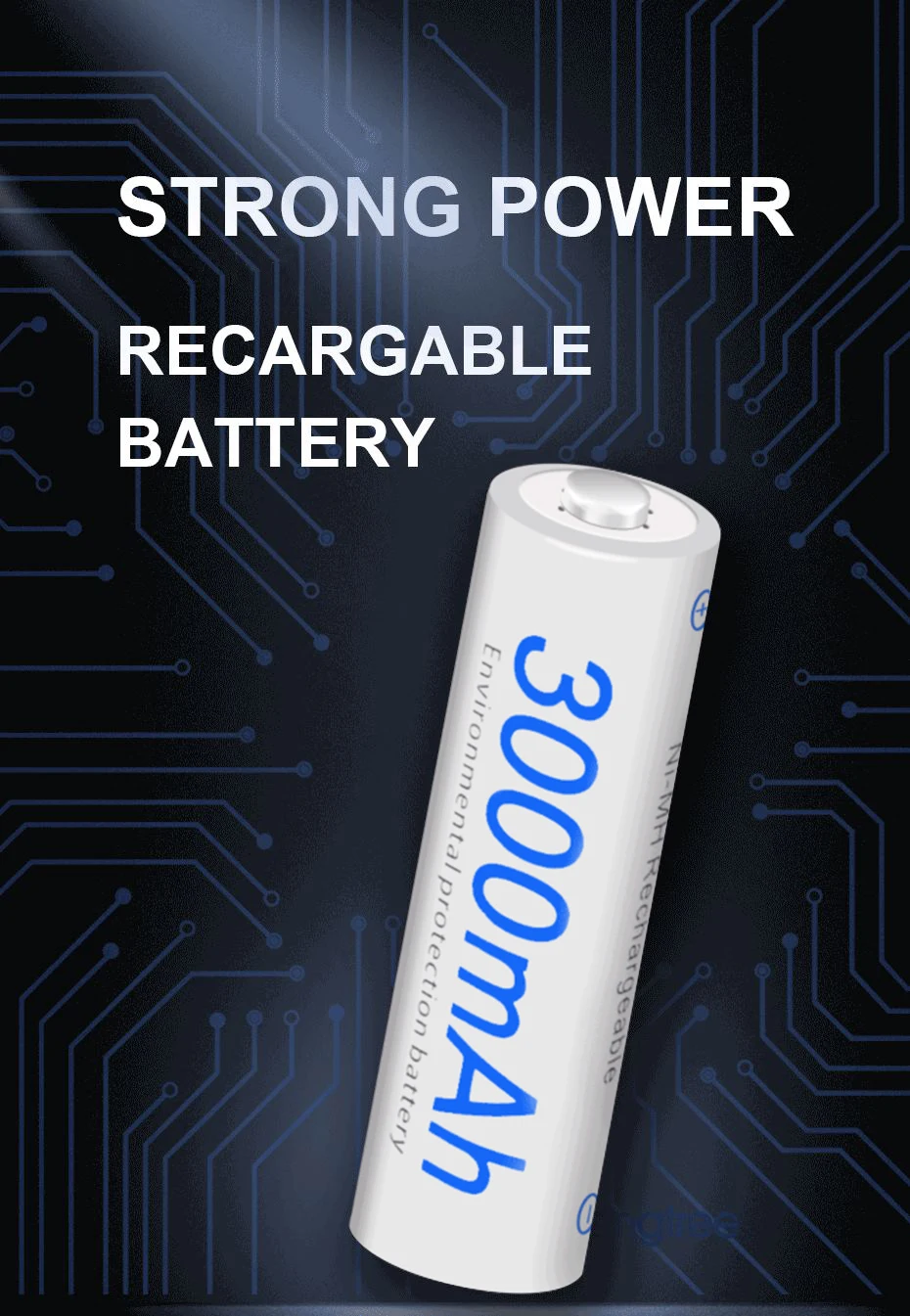 PALO 4pcs AA 2A 3000mAH+ 4pcs AAA 3A 1100mAh NI-MH NIMH NI MH rechargeable battery+ intelligent USB fast charge LCD charger