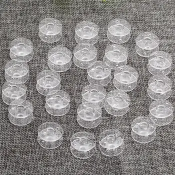 

100/50/20/10pcs/lot Plastic Empty Bobbins Transparent Sewing Machine Spools for Home Sewing Threads Bobbins Sewing Accessories
