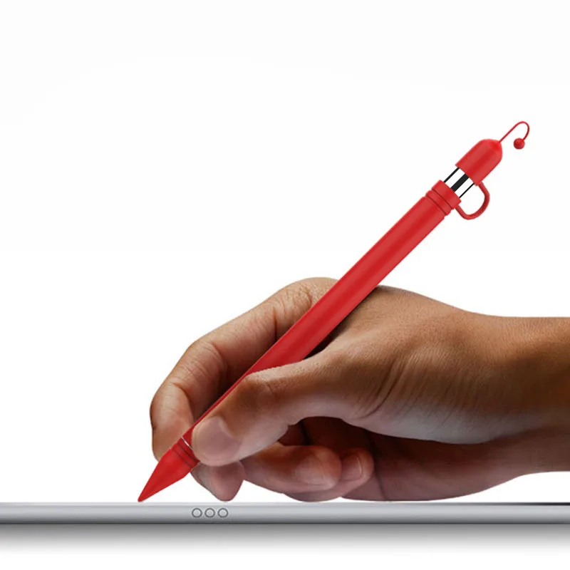 Цветной мягкий силиконовый совместимый для Apple Pencil чехол совместимый для iPad Tablet стилус защитный чехол