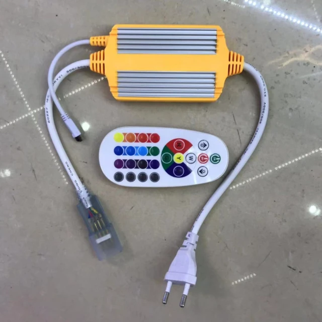IR Remote Control for 110 VAC “Neon” RGB LED Light Strip Kits  EC-NLED-RGB-110V-IR