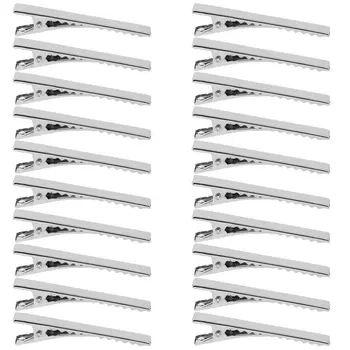 

20pcs/Set Metal 55mm Crocodile Alligator Teeth Clips Hair Bows Pinch DIY Accessories Jewelry For Making Custom Hair Clips
