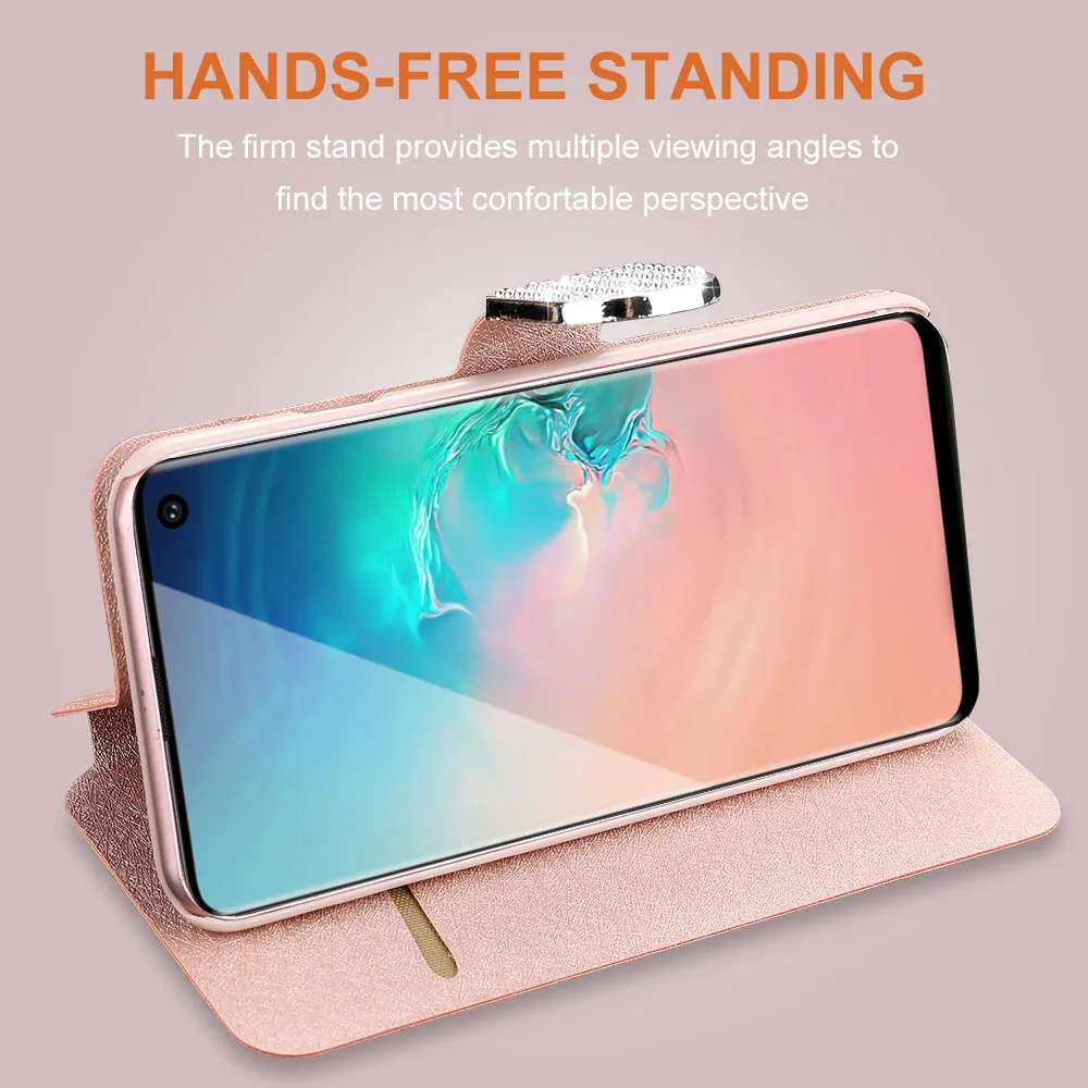LLZ. COQUE Магнитный кожаный бумажник флип чехол для телефона для samsung Galaxy Note10 Note8 S10 S10e S9 S7 S8 Plus 5G чехол с сердцем