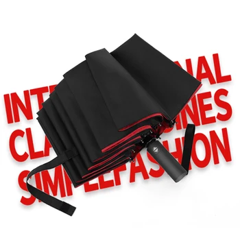 

Enlarged Business Umbrellas Rain Women Man Full-Automatic Parasol 12 Ribs Men Three Folding Umbrella Male Big Paraguas Plegable