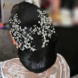 A426 Fashion Rhinestone Wedding Tiara Handmade Bridal Hair Piece Vintage Wedding Hair Accessories Crystal Baroque Headband Girl